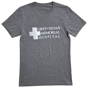 Grey Graphic T-Shirt - Grey + Sloan Memorial Hospital Design (Size Small)